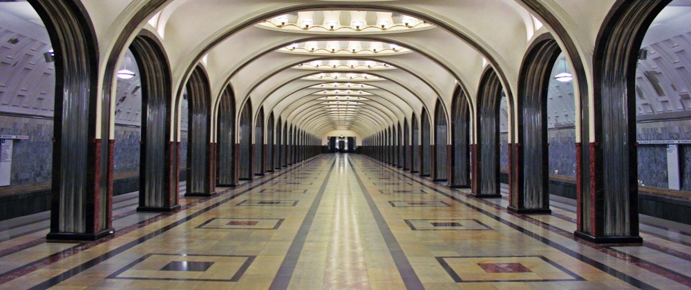 Moscow metro. Mayakovskaya.