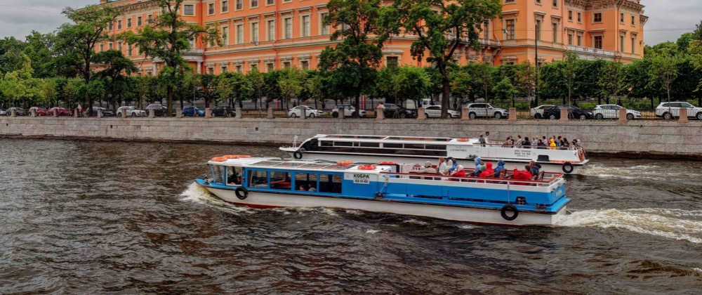 Saint Petersburg, boat ride.